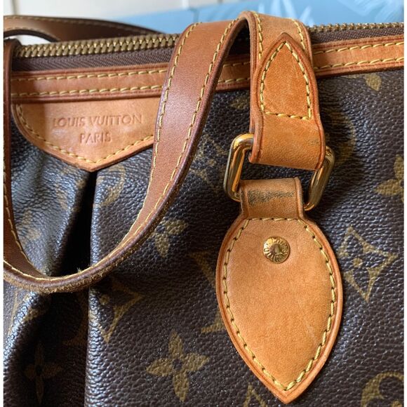 LOUIS VUITTON Palermo PM Monogram Brown Canvas Hand Bag Tote Purse Paris - Picture 15 of 15